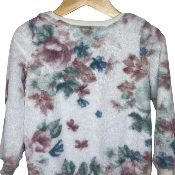 JUICY COUTURE KIDS | Floral Faux Fur Pull Over Sweater | Size 4T - Picture 6 of 11